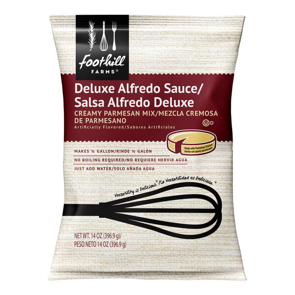 Foothill Farms Deluxe Alfredo Sauce Mix 14 oz. - 8/Case