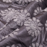 Italian Black/Gray Floral Novelty Wool Blend