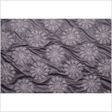 Italian Black/Gray Floral Novelty Wool Blend