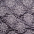 Italian Black/Gray Floral Novelty Wool Blend