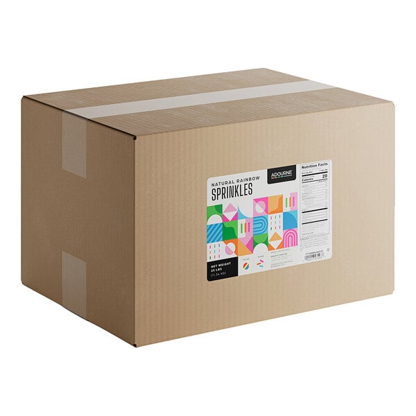 Adourne Expressions Natural Rainbow Sprinkles 25 lb.