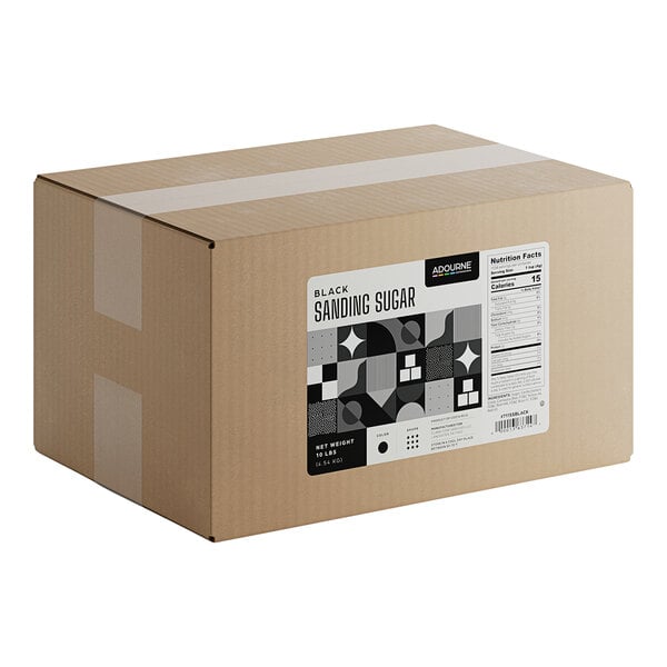 Adourne Expressions 10 lb. Fine Black Sanding Sugar