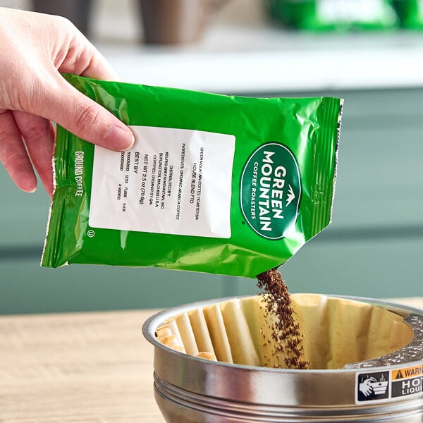 Green Mountain Coffee Roasters House Blend Coffee Packet 2.5 oz. - 50/Case