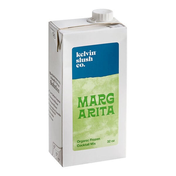Kelvin Slush Co. Organic Frozen Margarita Cocktail Mix 32 fl. oz. - 6/Case