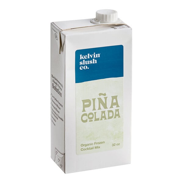 Kelvin Slush Co. Organic Frozen Pina Colada Cocktail Mix 32 fl. oz. - 6/Case
