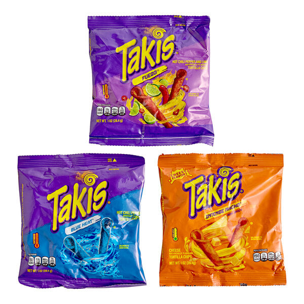 Takis Rolled Tortilla Chips Variety Pack 1 oz. - 46/Case