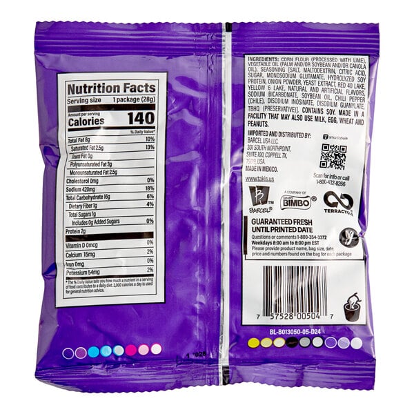 Takis Fuego Rolled Tortilla Chips 1 oz. - 50/Case