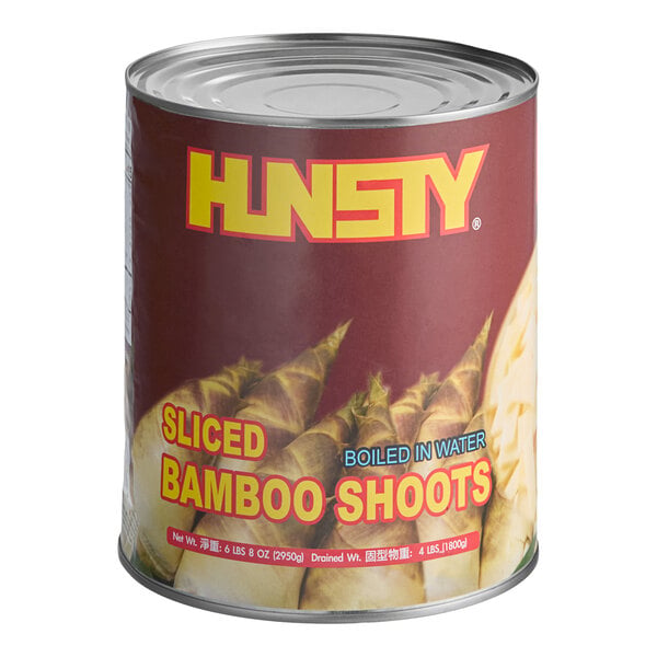 HUNSTY Sliced Bamboo Shoots #10 Can - 6/Case