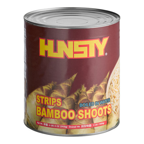 HUNSTY Bamboo Shoot Strips #10 Can - 6/Case