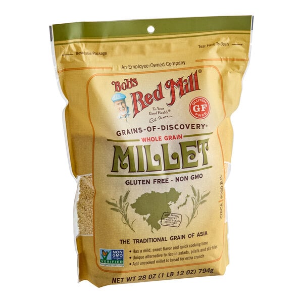 Bob's Red Mill Whole Grain Millet 28 oz. - 4/Case