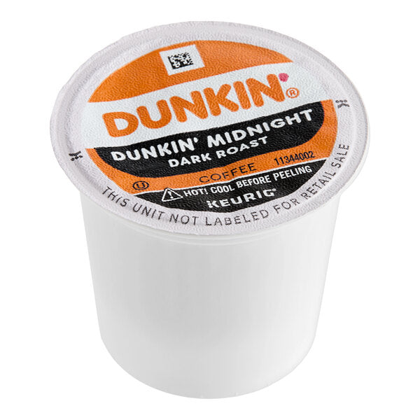 Dunkin' Midnight Coffee Single Serve Keurig® K-Cup® Pods - 88/Case