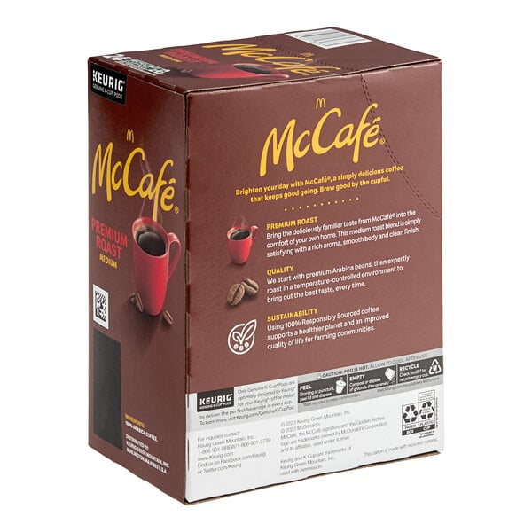 McCafe Premium Roast Coffee Single Serve Keurig® K-Cup® Pods - 96/Case