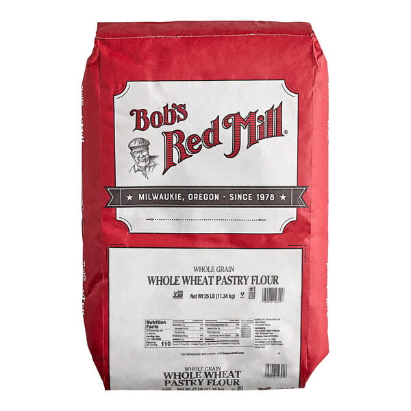 Bob's Red Mill Whole Wheat Pastry Flour 25 lb.