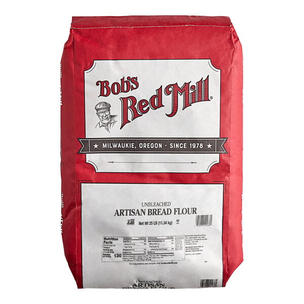 Bob's Red Mill Unbleached Enriched Artisan Bread Flour 25 lb.