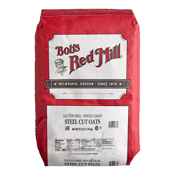 Bob's Red Mill 25 lb. Gluten-Free Steel Cut Oats