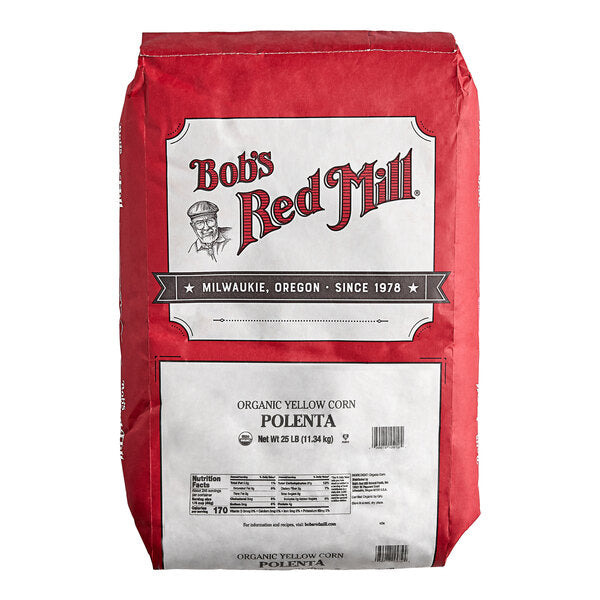 Bob's Red Mill Organic Corn Grits / Polenta 25 lb.