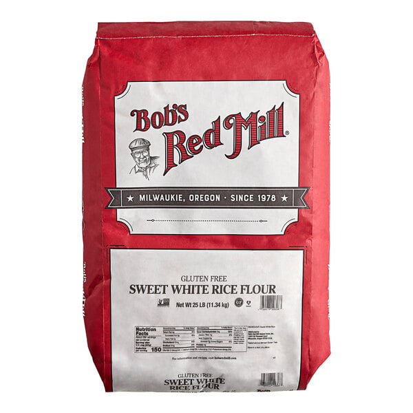 Bob's Red Mill Gluten-Free Sweet White Rice Flour 25 lb.