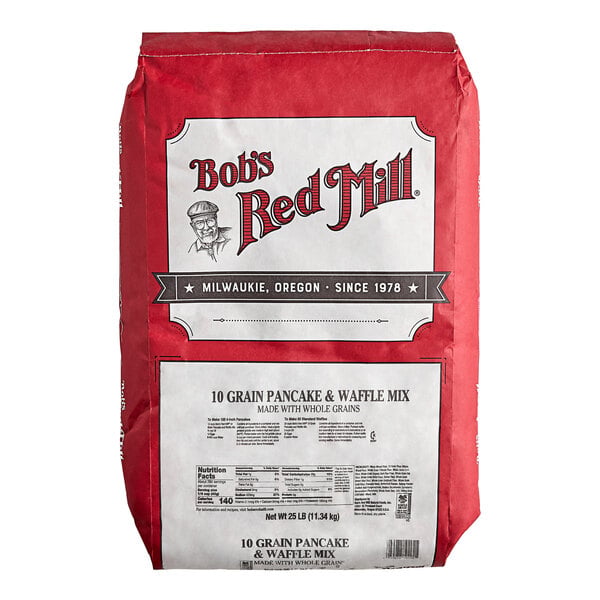 Bob's Red Mill 25 lb. 10-Grain Pancake and Waffle Mix