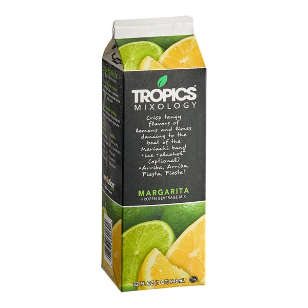 Tropics Mixology Margarita Frozen Beverage Mix 32 fl. oz. - 12/Case