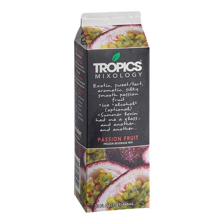 Tropics Mixology Passion Fruit Frozen Beverage Mix 32 fl. oz. - 12/Case