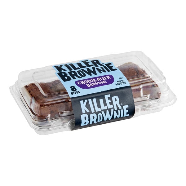 Killer Brownie 8-Count Chocolatier Brownie Bites 9 oz. - 12/Case