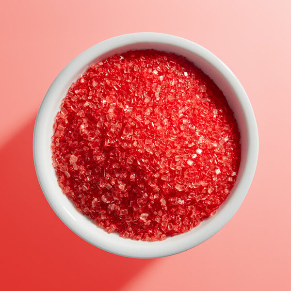 Adourne Expressions Coarse Red Sanding Sugar 10 lb.
