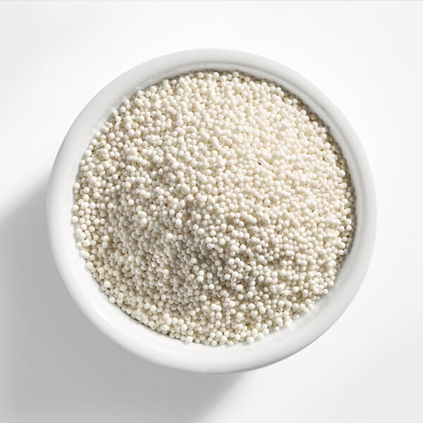 Adourne Expressions White Nonpareils 10 lb.