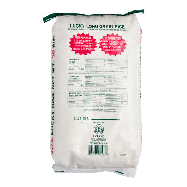 Lucky Rice Long Grain White Rice 50 lb.