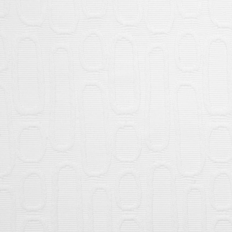 Italian White Geometric Modern Rayon Blend