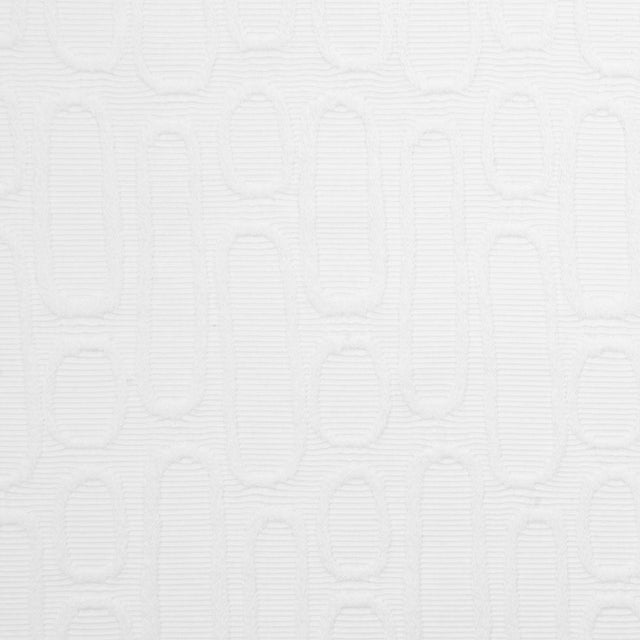 Italian White Geometric Modern Rayon Blend