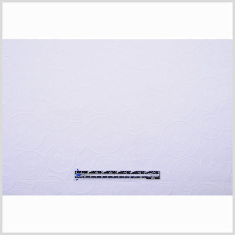 Italian White Geometric Modern Rayon Blend
