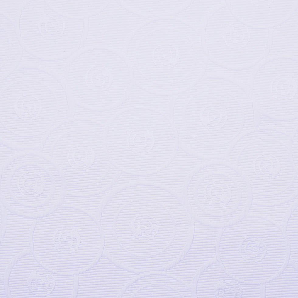 Italian White Geometric Modern Rayon Blend