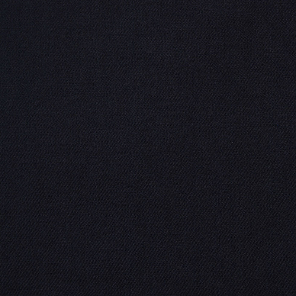 Black Cotton and Polyester Suiting