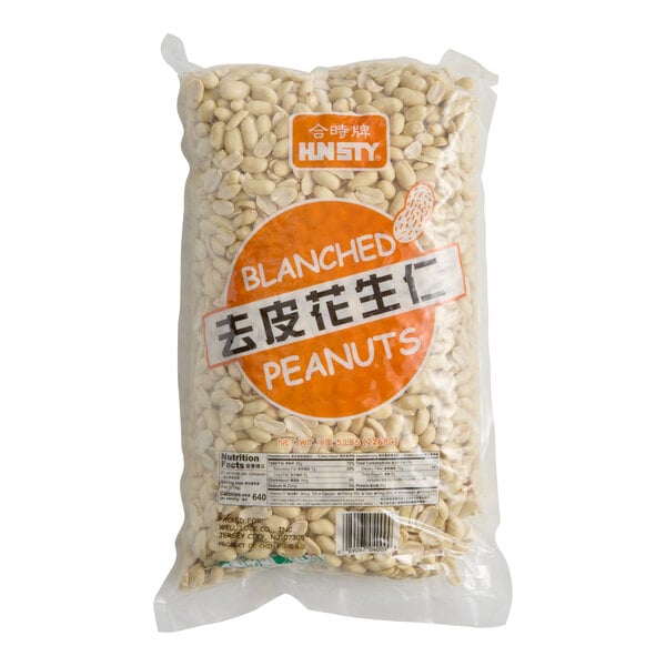 HUNSTY Blanched Peanuts 5 lb. - 6/Case