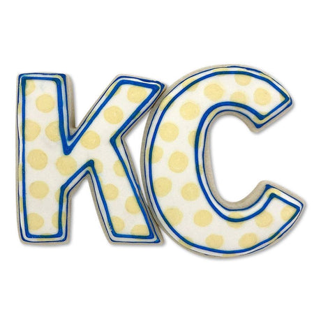 Letters KC Cookie Cutter 2 Pc Set HS0451