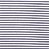 Italian Black Striped Cotton-Blended Woven
