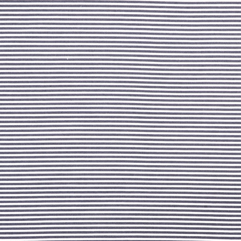 Italian Black Striped Cotton-Blended Woven