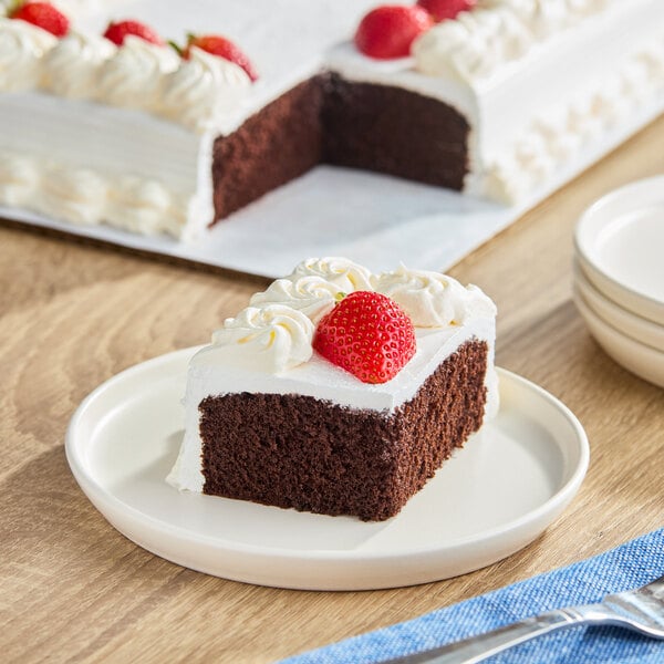 Rich's Chocolate Cake with Whipped Icing 1/4 Sheet 33.25 oz. - 8/Case