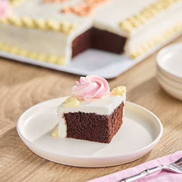 Rich's Chocolate Cake with Buttercreme Icing 1/4 Sheet 42.75 oz. - 8/Case