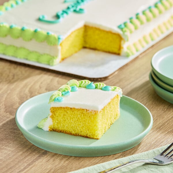 Rich's Yellow Cake with Buttercreme Icing 1/4 Sheet 41.75 oz. - 8/Case