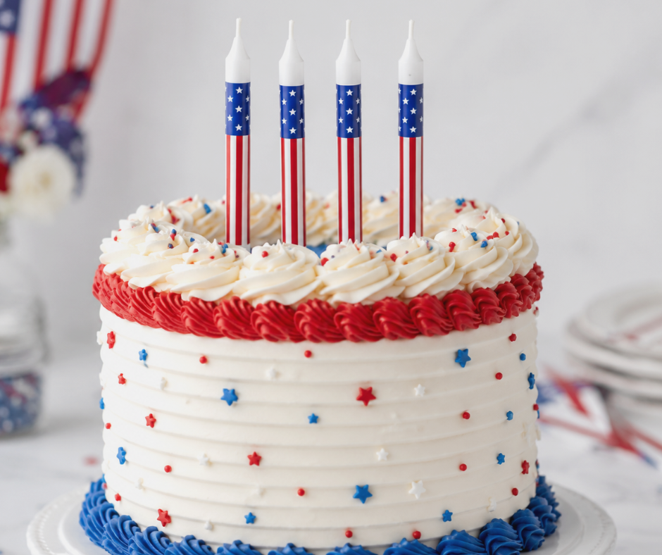 Oasis Supply, 8 pack Patriotic Birthday Candles, 3.25-Inch