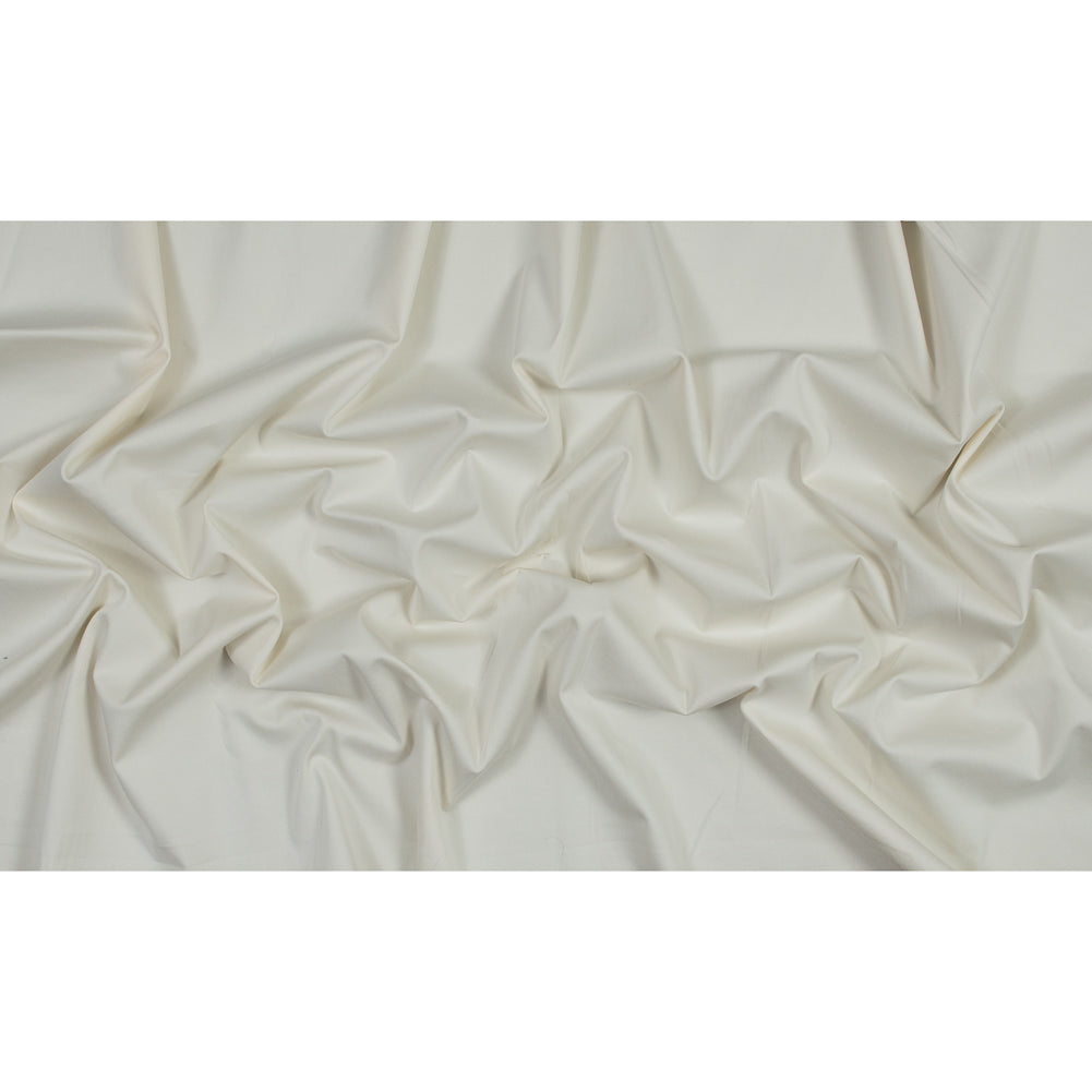 Ecru Stretch Cotton Twill