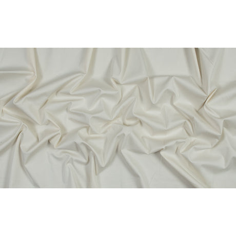 Ecru Stretch Cotton Twill