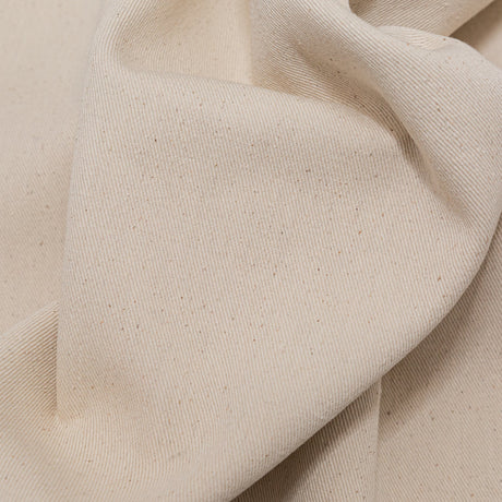 Bonded Speckled Fog Cotton Twill and Caviar Wool Fleece