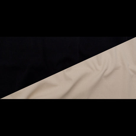 Bonded Speckled Fog Cotton Twill and Caviar Wool Fleece