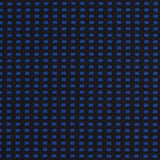 Geometric Black and Blue Blended Cotton Woven