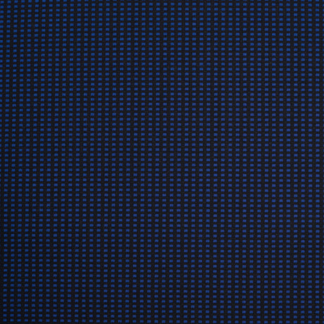 Geometric Black and Blue Blended Cotton Woven