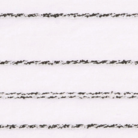 Italian Semi-Sheer White Striped Cotton-Blended Woven