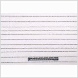 Italian Semi-Sheer White Striped Cotton-Blended Woven