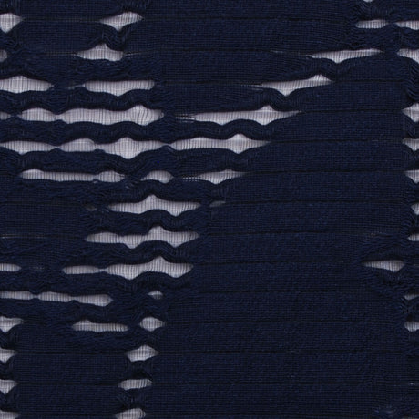 Navy Peekaboo Cotton Woven